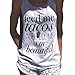 Women's Vest,Neartime Letter Print Hot Sleeveless Tank Crop Tops White T-Shirt 2017 New (3XL)