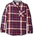 Lucky Brand Boys' Long Sleeve Twill Plaid Shirt with Snow Wash