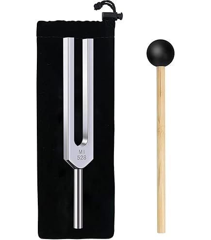 Amazon.com: 432 hz Tuning fork Rubber Mallet om Intention Enhancer