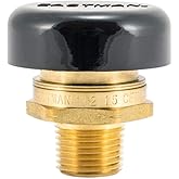 Eastman 1/2 Inch MIP Vacuum Relief Valve, Brass Plumbing Fittings, 60156