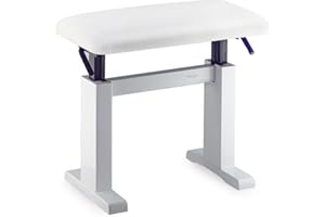 Stagg PBH 780 WHP SWH Hydraulic Piano Bench - White