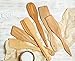 ECOSALL 6 Wooden Spoons for Cooking – Made in Ukraine 100% Natural Healthy Nonstick Wooden Spatula Spoons - Premium Solid Wood Cooking Utensils Set - Strong, Durable Eco Hardwood Beechwood Spoons Set