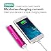 RAVPower Portable Charger 3200mAh External Battery Pack Power Bank with Ultra bright flashlight(3rd Gen Mini, iSmart Technology, Apple Adapter Not Included)for Phones, Tablets and more-Pink