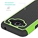 OEAGO Samsung Galaxy J3 6 (2016) Case, Galaxy J3 V J3V Case, Galaxy Sky Case, Galaxy Amp Prime Case, Galaxy Express Prime Case, Galaxy Sol Case, Shock-Absorption Dual Layer Protective Cover - Green