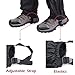 TRIWONDER Fleece-Lined Snow Leg Gaiters Waterproof Boot Gators Hiking Gaiters for Kids Men Women Lightweight Walking Climbing Hunting Cycling Leggings Cover (Blue&Black - Little Kid)