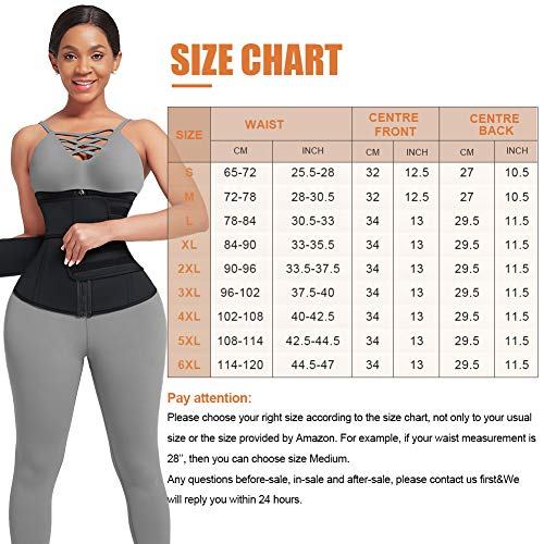 Waist Trainers for Women Plus Size Neoprene Sauna Belt Corset for Tummy