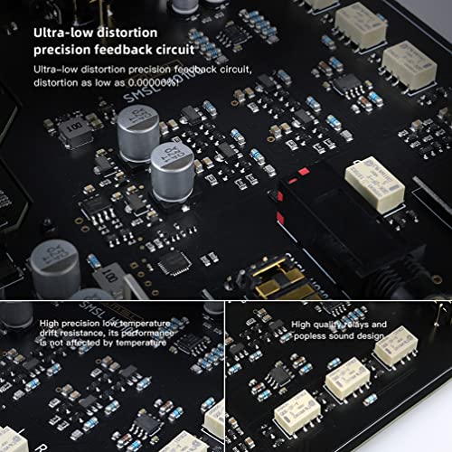 SMSL HO100 Balanced Headphone Amplifier 3000mW×3000mW RCA/XLR Input 6