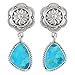 Turquoise Earrings 925 Sterling Silver & Genuine Gemstones (Select style) (Southwestern Style)