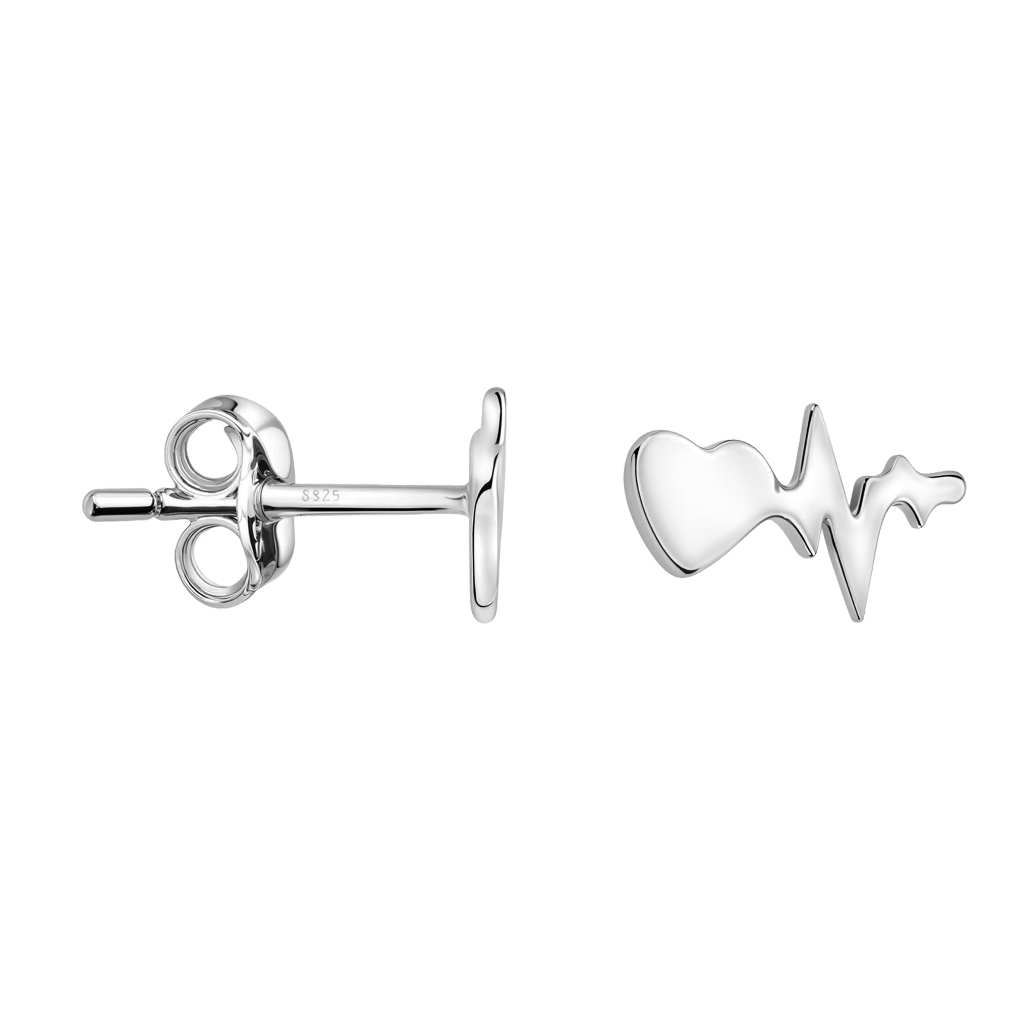 SOFIA MILANI - Women's Earrings 925 Silver - Heartbeat Stud Earring - 21133