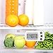 ORIA Digital Refrigerator Thermometer, Mini Freezer Thermometer, Refrigerator Freezer Waterproof, LCD Display, Max and Min Record, for Kitchen, Home, Restaurants, Bars, White