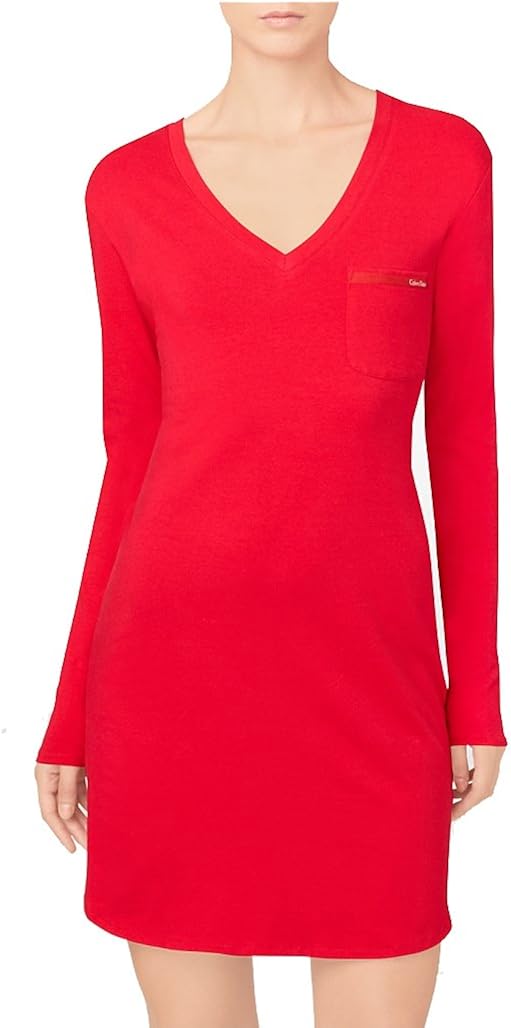 calvin klein long sleeve nightdress