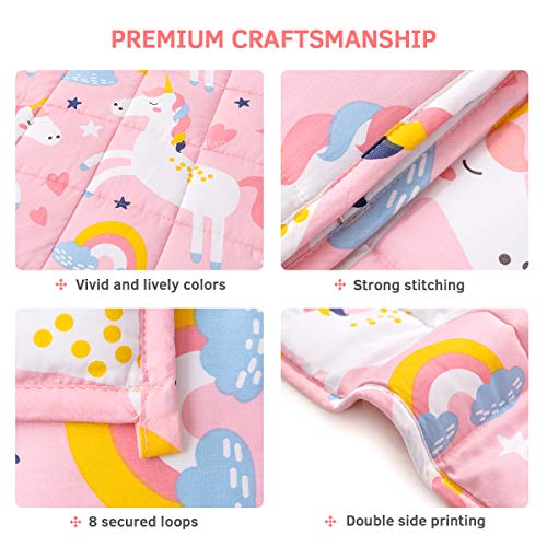 Mr. Sandman 5 lbs Weighted Blanket for Kids Twin Size Bed, Perfect for