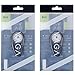 VAGA et of 2pcs Unisex Metal Clip On/Fob/Pocket Watches with Carabineer for Workout/Outdoor Sports