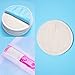 TecUnite Bamboo 15 Pack Makeup Soft Remover Pads with 1 Laundry Bag, Makeup Remover Cloth, Chemical Free Cleansing Towel Wipes Face, Facial Clean Skin Care Wash Cloth Pads (Pink, Sky Blue, White)