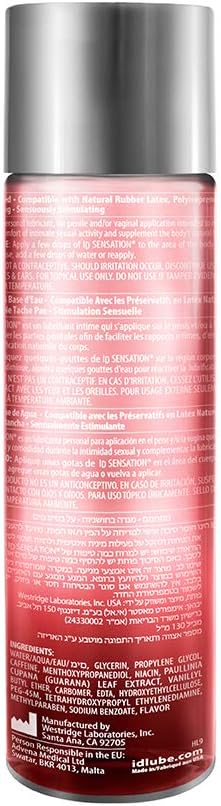 ID Sensation Sex Lube Pleasure Enhancing 130ml, Premium Tingling Lube Water Based Unflavoured for Improved Intimacy - Image 3