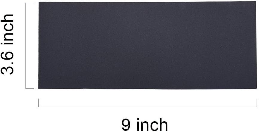 Abrasive Dry Wet Waterproof Sandpaper Sheets Assorted Grit of 400/600/ 800/1000/ 1200/1500 for Furniture, Hobbies and Home Improvement, 12 Sheets (9 x 3.6 Inch) - - 