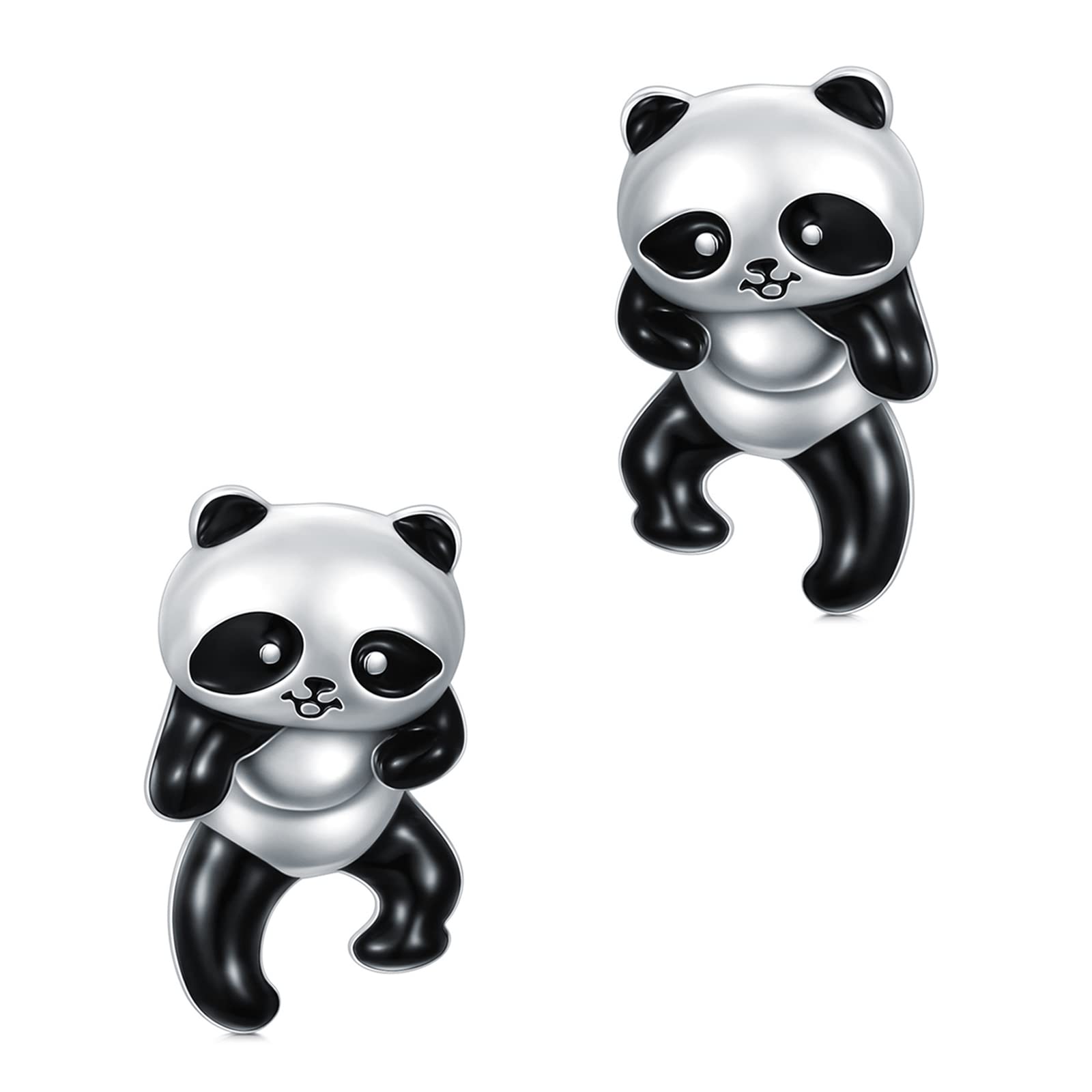 Kawaii 925 Sterling Silver Two Way Earrings Cute Animal Earrings for Women Girls Daughter Sterling Silver, Sterling Silver