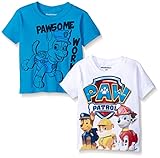 Paw Patrol Little Boys' Toddler Value Pack T-Shirts, 2 Pack Assorted, 4T