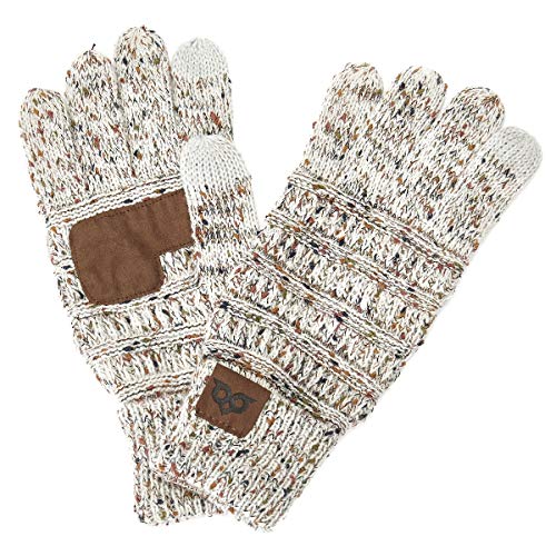 image for YOOWL Gloves Women Men Touchscreen Gloves Texting Warm Winter Knitted 
