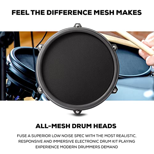 Alesis Drums Nitro Mesh Kit & Strike Amp 8 Bundle Eight Piece Mesh