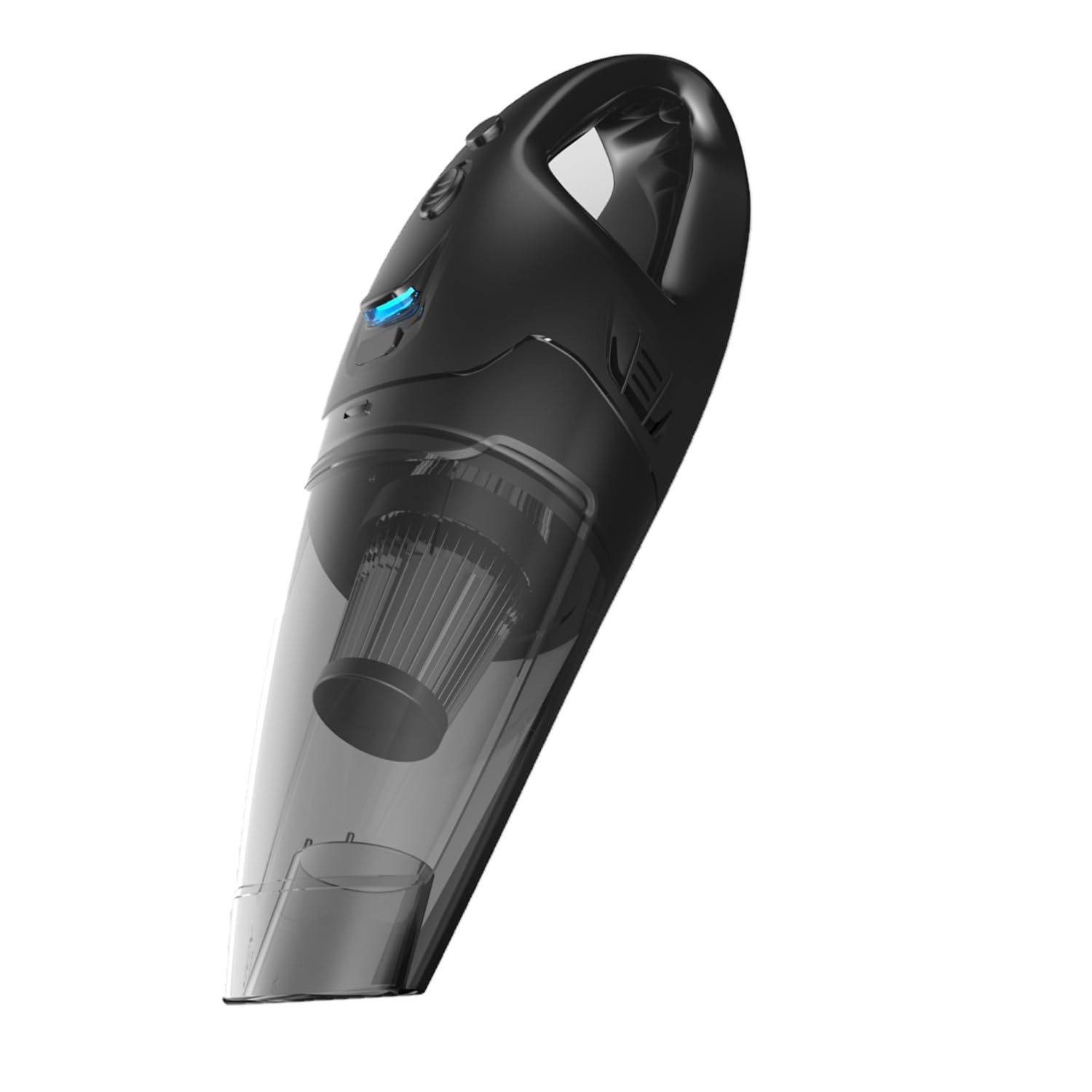Photo 1 of **MISSING 1 SMALL ATTACHMENT**BSRCO ATJ-2166 Handheld Cordless Rechargeable LED USB Charge Vacuum Cleaner - Black