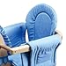 Teamson Kids - Safari Wooden Rocking Horse with Removeable Safety Surrond Pad for Toddlers - Natural / Blue