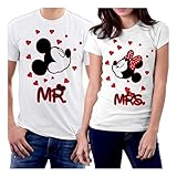 PicOnTshirt MR and MRS Mickey Couple T-shirts