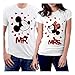 PicOnTshirt MR and MRS Mickey Couple T-shirts