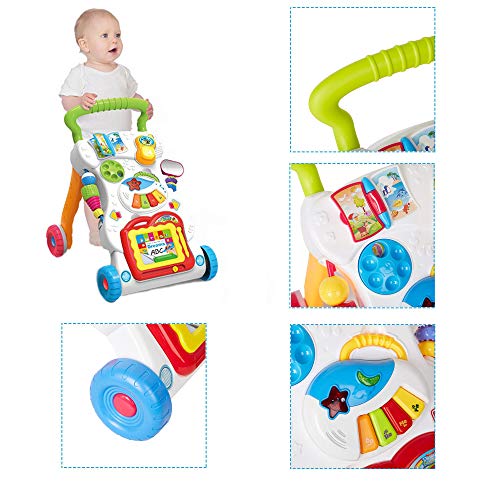 image for Dporticus 3-in-1 Early Development Toy Baby Sit to Stand Interactive L