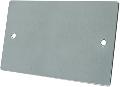 Alliance Electrical FSC2GBP Satin Chrome Flat Double Blanking Plate