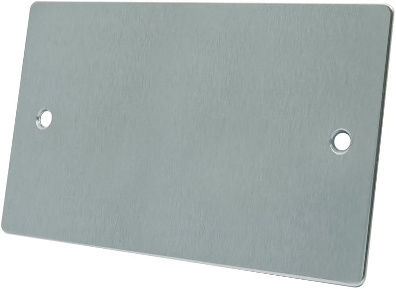 Alliance Electrical FSC2GBP Satin Chrome Flat Double Blanking Plate