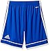 adidas Boys' Squadra 17 AEROREADY Regular Fit Quarter Length Soccer Shorts, Bold Blue/White, Medium