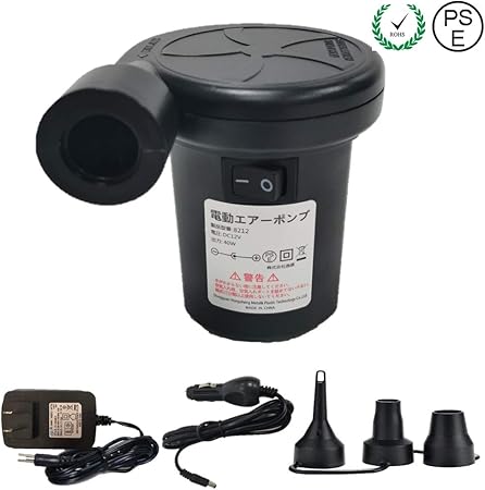 Amazon Co Jp 電動エアーポンプ 空気入れ 空気抜き 電動ポンプコンセント 車用dc 12v 家庭用ac 110ｖ 電源コード付き ビニールプール 浮き輪 フロート ゴムボート エアーベッド マット 寝袋 エアーソファ おもちゃ 水遊び インフレータブル商品の電動エアー工具 ノズル3