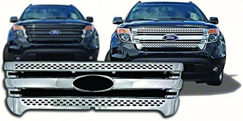 Premium OEM Style Chrome Grille Overlay Insert for 2011-2015 Ford Explorer All Exc. Sport Trac