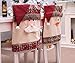 Christmas Chair Covers Dining Chair Covers Christmas Chair Back Cover Snowman Santa Claus Hat Slipcovers Decoration 2Pcs