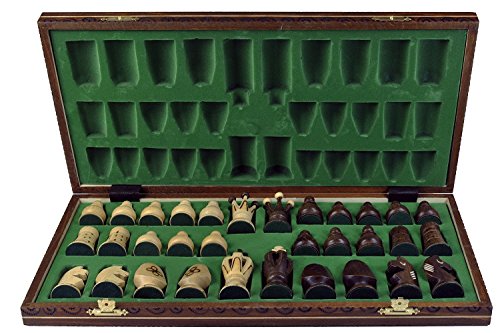 Wegiel Royal 48 European Wooden Handmade International Chess Set - Thumbnail 2