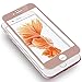 Amuoc HD Ballistic Glass Screen Protector for Iphone 6 Plus, 2 Pack,Rose Gold