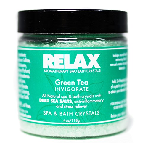 Epsom Salts for Soaking (4 pack) Bath Salts 4 Ounce Sample Pack- Natural Dead Sea Salts Infused with Vitamins and Minerals- Soft Skin and Healing, Safe for Spa, Bath, and Hot Tub