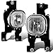 Auto Dynasty Compatible with Ford Super Duty Pair of Bumper Driving Fog Lights (Clear Lens)