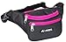 Everest Regular Size Fanny Pack. BLACK AND PINK