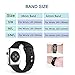 Vati Band for Apple Watch Series 3 Bands, Soft Silicone Replacement Sports Band for iWatch 38mm Apple Watch 2017 Series 3/2/1 All Models (S/M, Pink Sand)