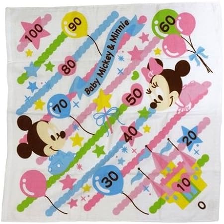 Amazon Co Jp ミッキー ミニー メルヘンクラウド 身長計付き湯上げガーゼタオル ディズニーキャラクターグッズ おもちゃ