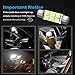 Partsam 44mm Festoon LED Light Bulbs Cap Lamps Car Interior Dome Map Reading Lights 561 562 564 570 571 577 578 211-2 212-2 214-2 Bulbs - White 4Pcs