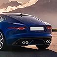 AULPEE Badge Compatible with Rear Emblem XE XF XJ F-Type F-PACE Trunk Emblem Rear Letter Sticker (Rear Black)