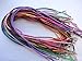 10pcs Mixcolor Braided Leather Necklace Cord 18