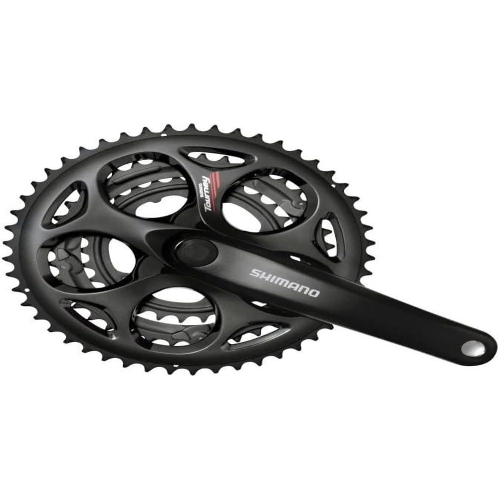 SHIMANO A073C Chain Set - Black, 50/39/30 Teeth/Small