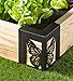 Plow & Hearth Steel Raised Garden Bed Corner Brackets in Butterfly Design, Set of 4-6 L x 6 W x 10.5 Hthumb 1