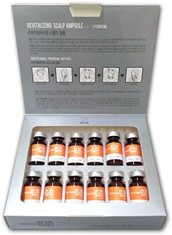 Ha'sol Revitalizing &amp; Intensive Hair Care Shampoo Treatment Ampoule (REVITALIZING SCALP AMPOULE 10ml x 12ea)