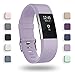POY Replacement Bands Compatible for Fitbit Charge 2, Classic & Special Edition Sport Wristbands, Small Lavender, 1PC
