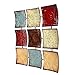 Hosley 24.75 Inch Square Multi Colored Metal Wall Decor Plaque. Abstract. Ideal Gift for Home Weddings Party Home Office P9